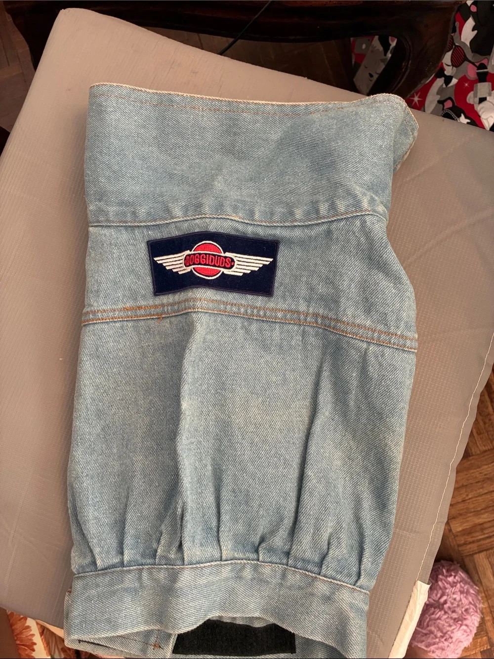 Dogs Light Blue Denim leisure jacket with Wing Patch